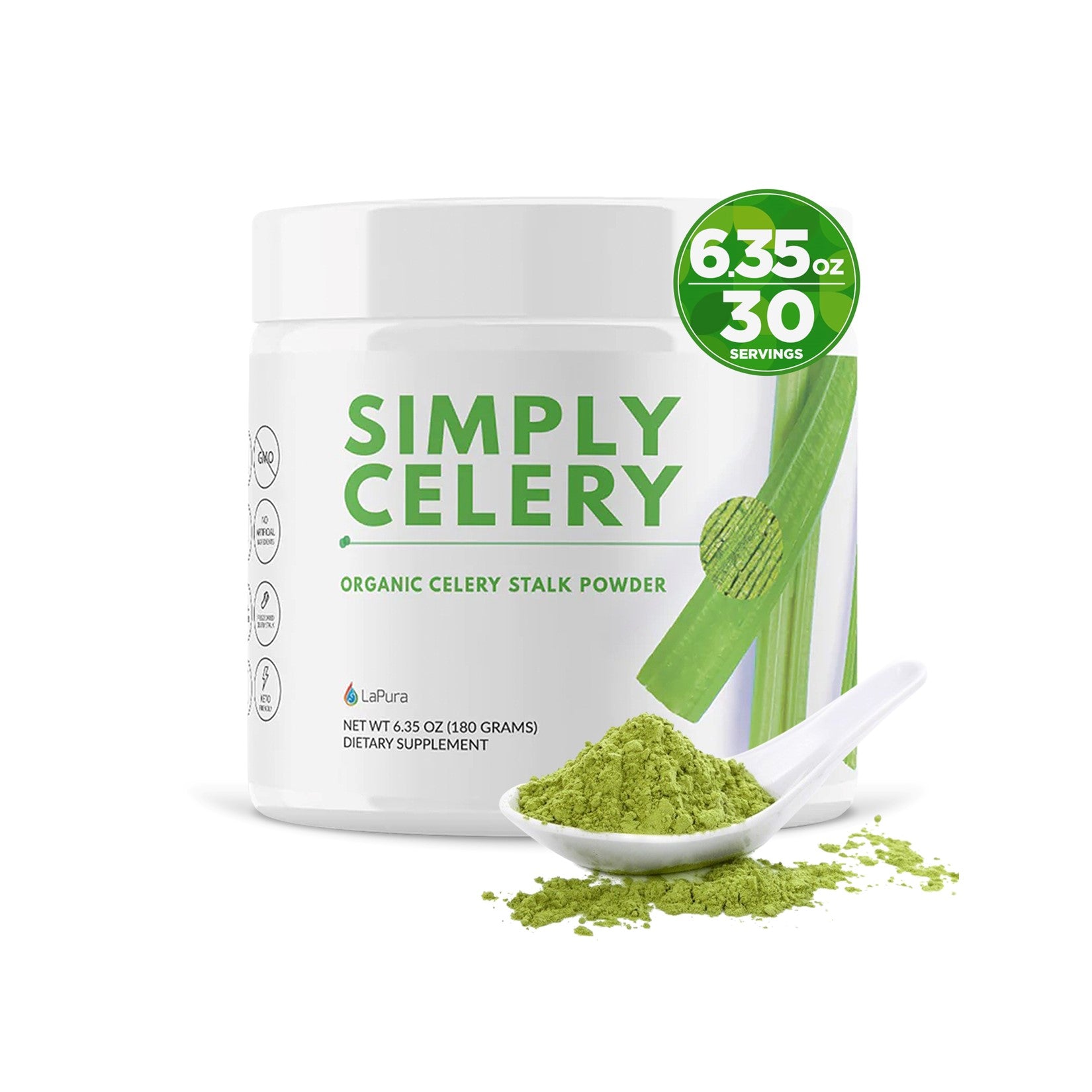 Pura Organic Celery Powder Detox Cleanse Lapura Supplements