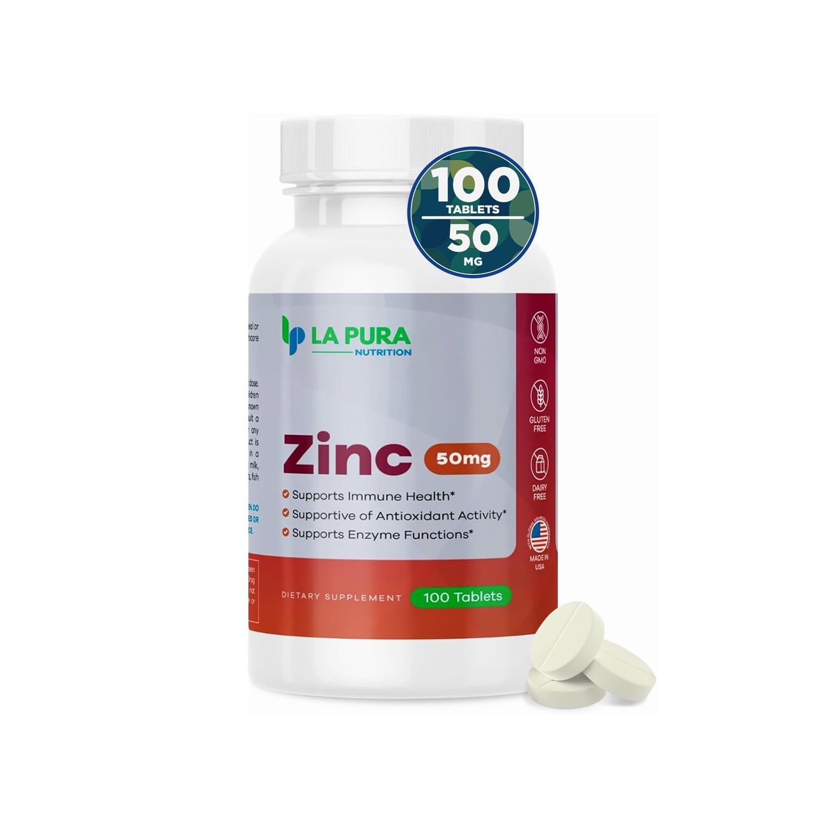 Zinc Supplement 50mg 100 Tablets